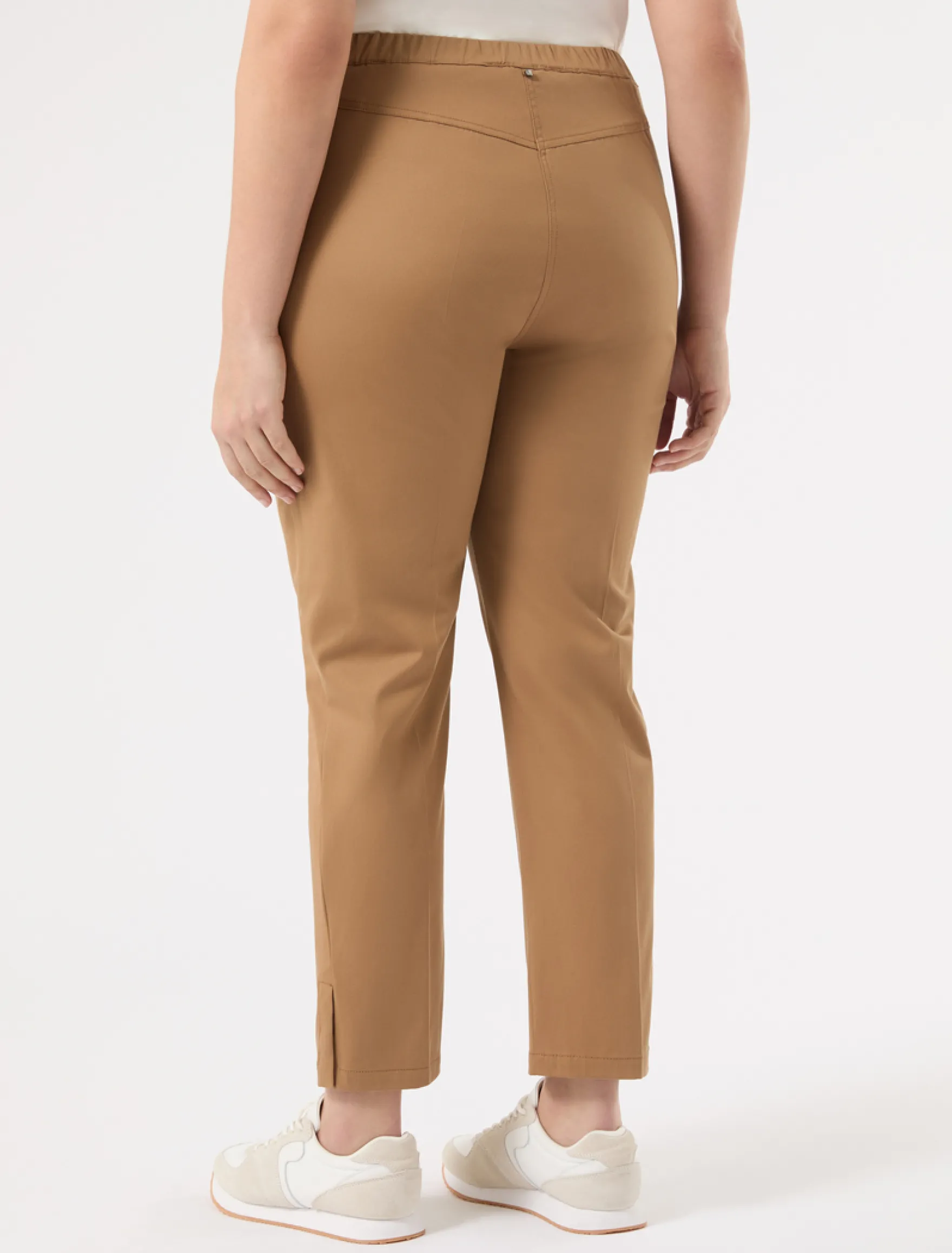 Pantaloni in gabardina di cotone - AVANA