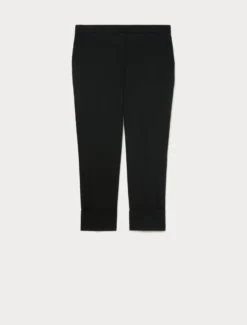 Pantaloni in gabardina di cotone - NERO