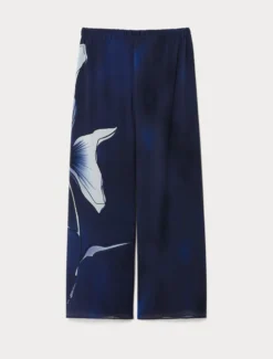 Pantaloni in georgette - BLU NOTTE