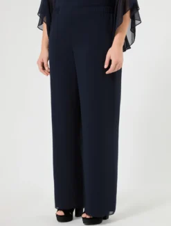 Pantaloni in georgette - BLU NOTTE