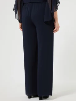 Pantaloni in georgette - BLU NOTTE