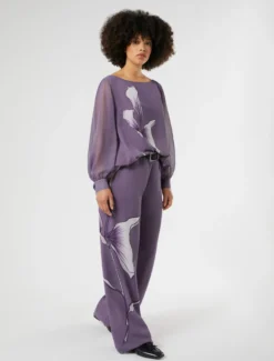 Pantaloni in georgette - MALVA