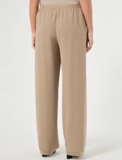 Pantaloni in georgette - TORTORA