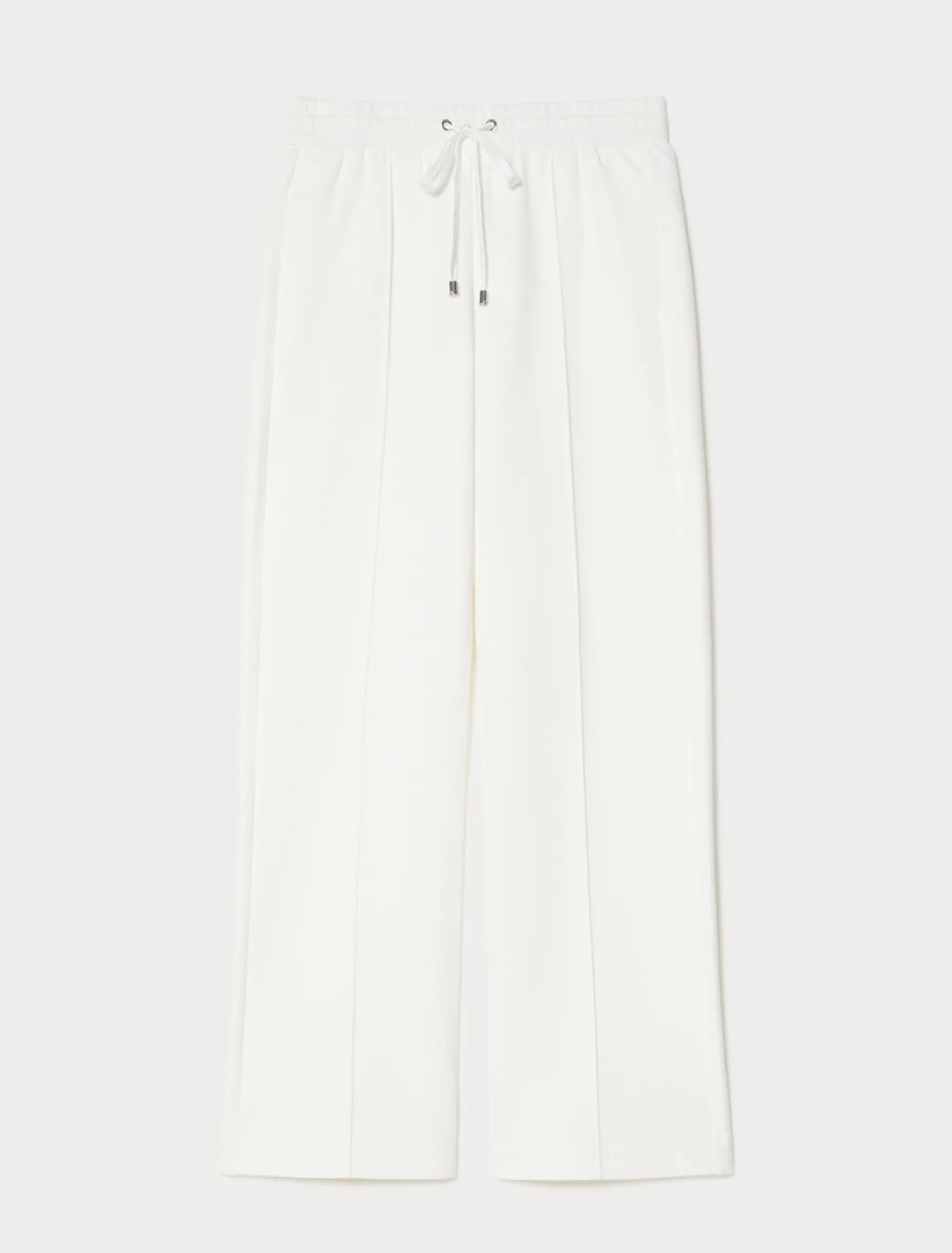 Pantaloni in jersey doppio di misto cotone - AVORIO