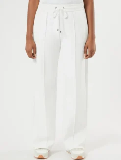 Pantaloni in jersey doppio di misto cotone - AVORIO