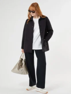Pantaloni in jersey double - BLU NOTTE