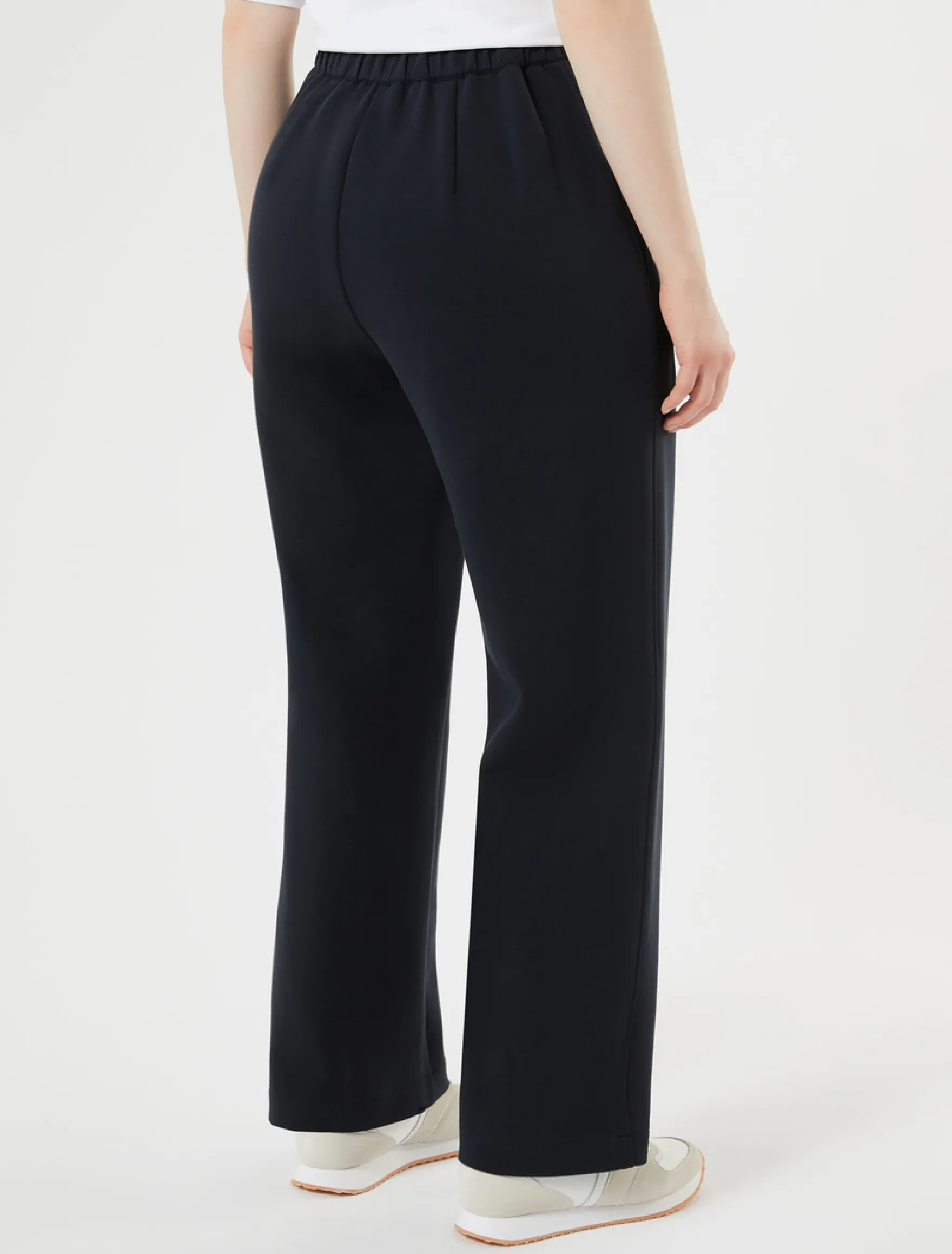 Pantaloni in jersey double - BLU NOTTE