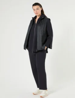 Pantaloni in jersey double - BLU NOTTE