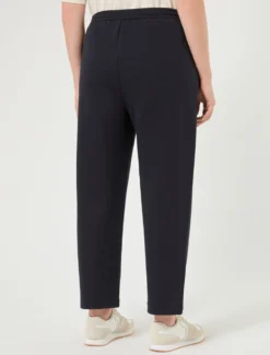 Pantaloni in jersey double - BLU NOTTE