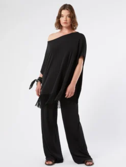 Pantaloni in jersey - NERO