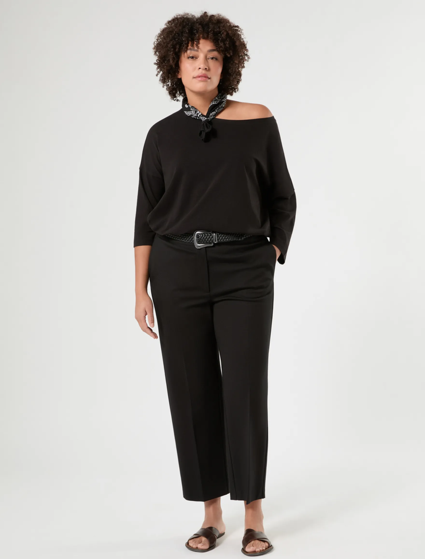 Pantaloni in jersey - NERO