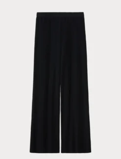 Pantaloni in jersey plissé - BLU NOTTE