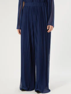 Pantaloni in jersey plissé - BLUETTE