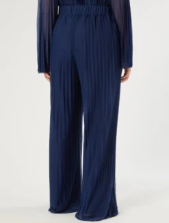 Pantaloni in jersey plissé - BLUETTE