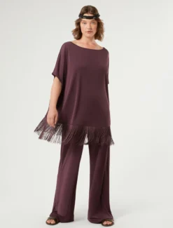 Pantaloni in jersey - PRUGNA