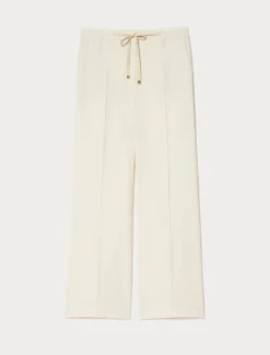 Pantaloni in lana natural stretch - ECRU