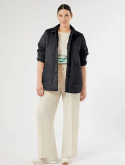 Pantaloni in lana natural stretch - ECRU