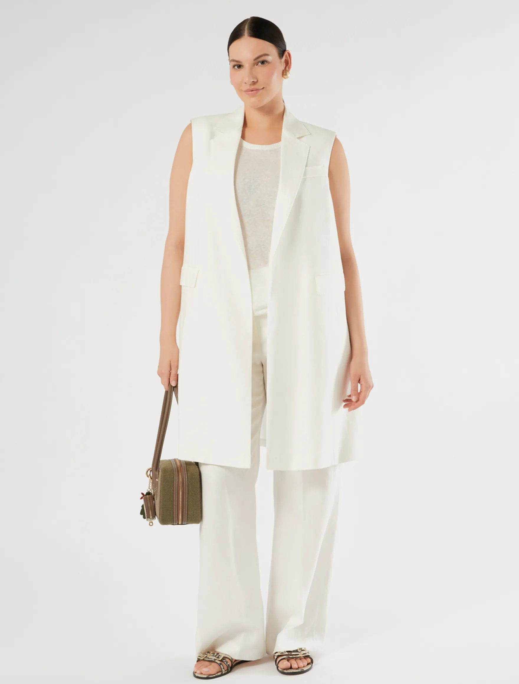 Pantaloni in lino - BIANCO