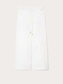 Pantaloni in lino e cotone - BIANCO OTTICO