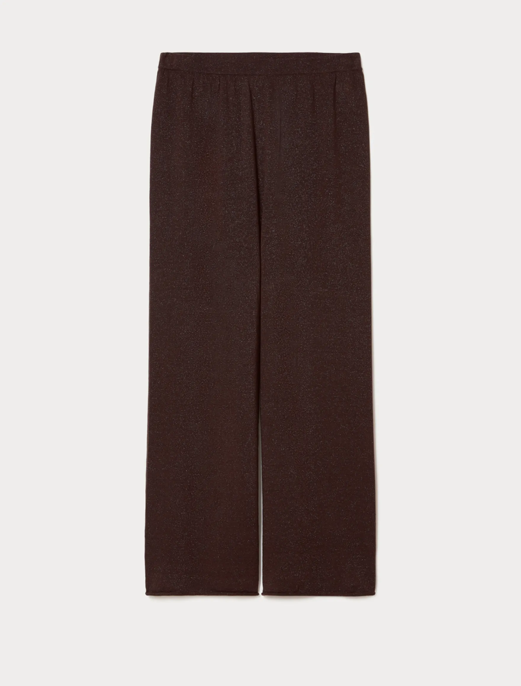 Pantaloni in maglia di lino - MARRONE