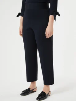 Pantaloni in maglia di viscosa - BLU NOTTE