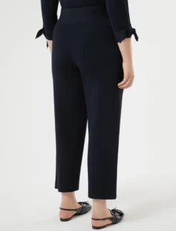 Pantaloni in maglia di viscosa - BLU NOTTE