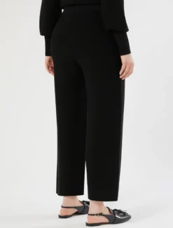 Pantaloni in maglia di viscosa - NERO