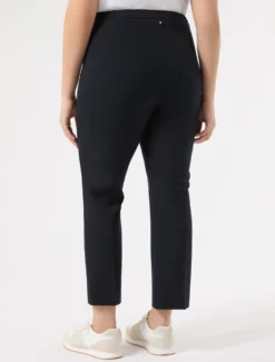 Pantaloni in misto viscosa stretch - BLU NOTTE