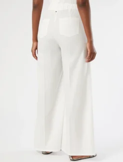 Pantaloni in popeline di cotone - AVORIO