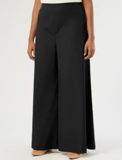 Pantaloni in popeline di cotone - NERO