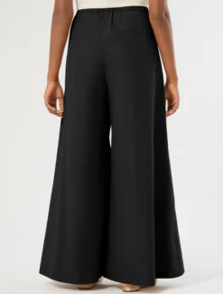 Pantaloni in popeline di cotone - NERO