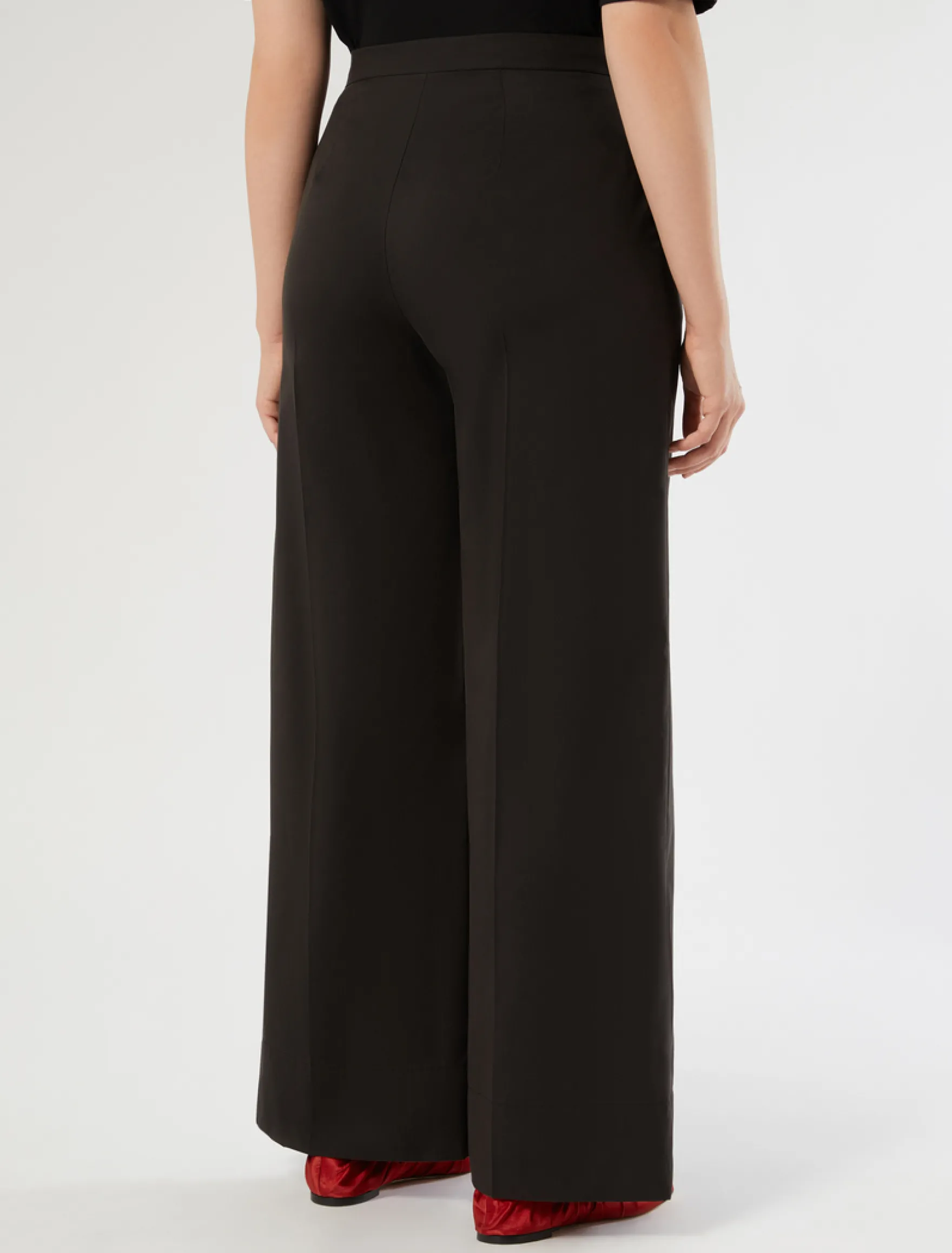 Pantaloni in popeline - NERO