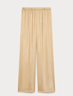 Pantaloni in raso - BEIGE