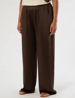 Pantaloni in raso - CACAO