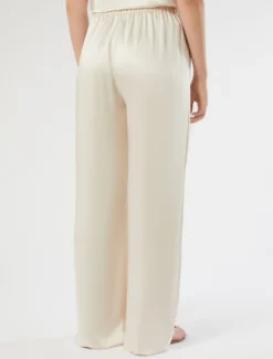 Pantaloni in raso - VANIGLIA
