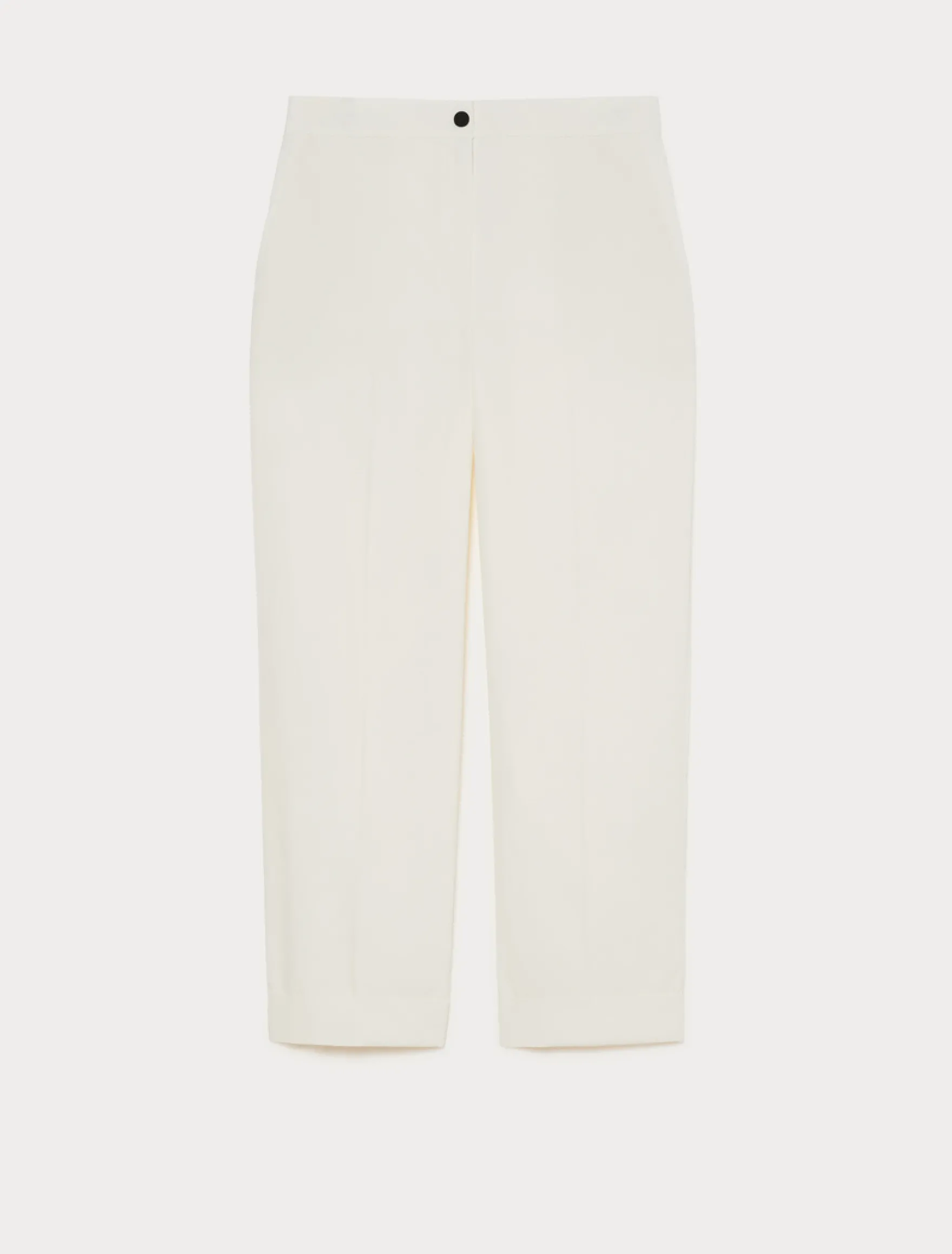 Pantaloni in tela di cotone - AVORIO
