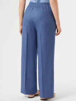 Pantaloni in tela di lino - BLUETTE