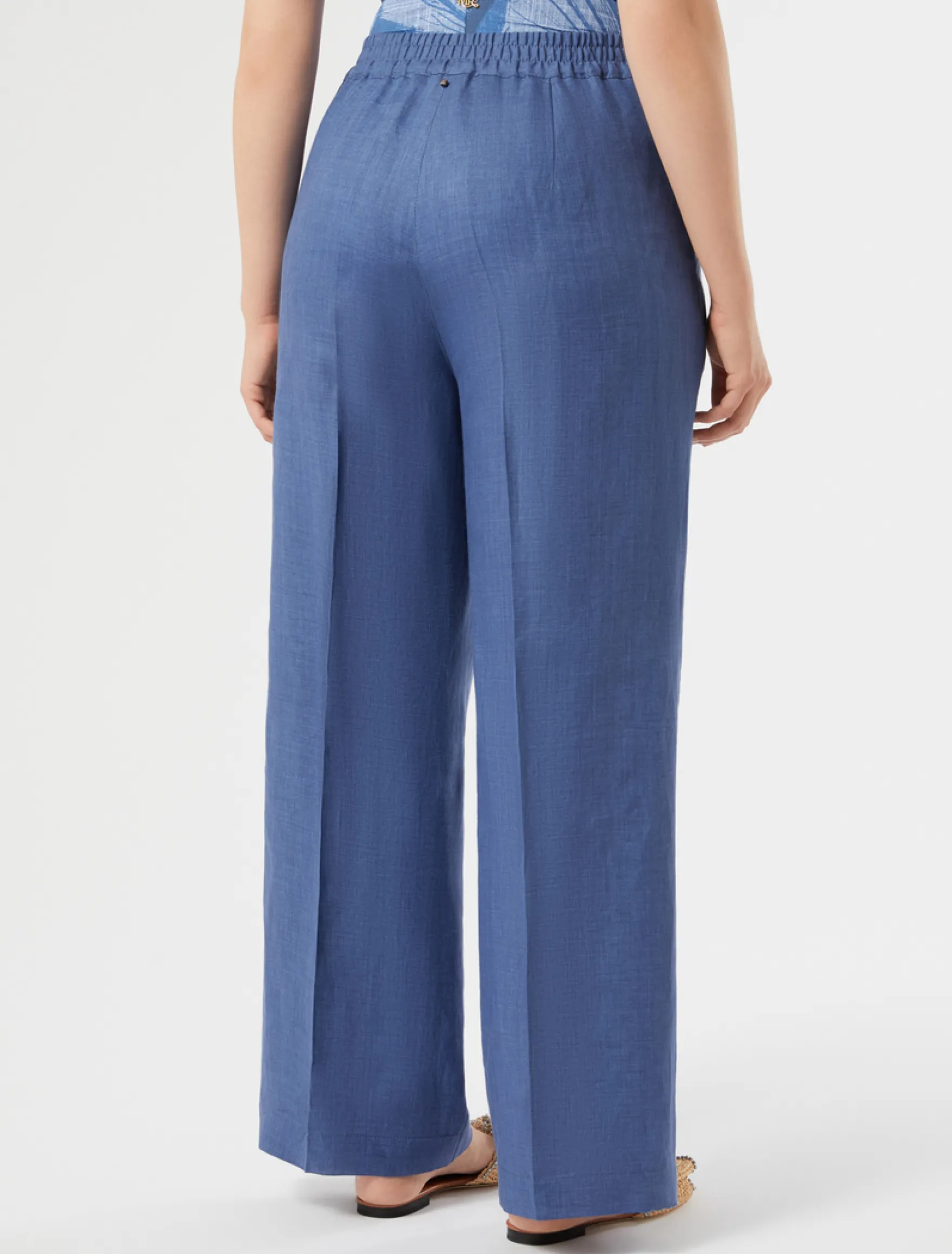 Pantaloni in tela di lino - BLUETTE