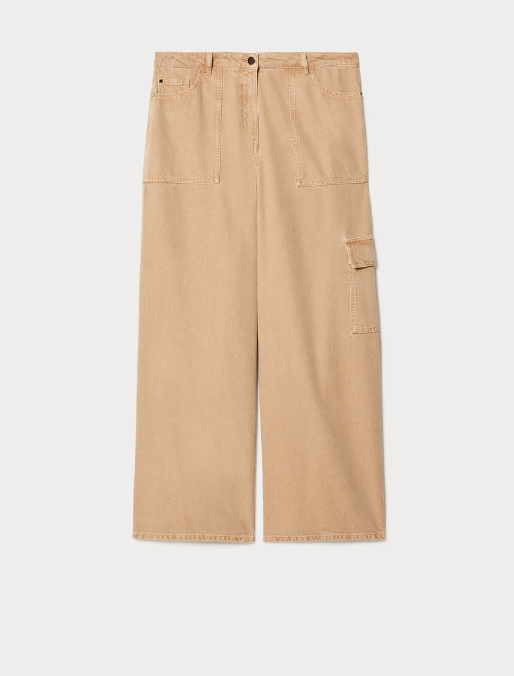 Pantaloni in tencel e cotone - BISCOTTO