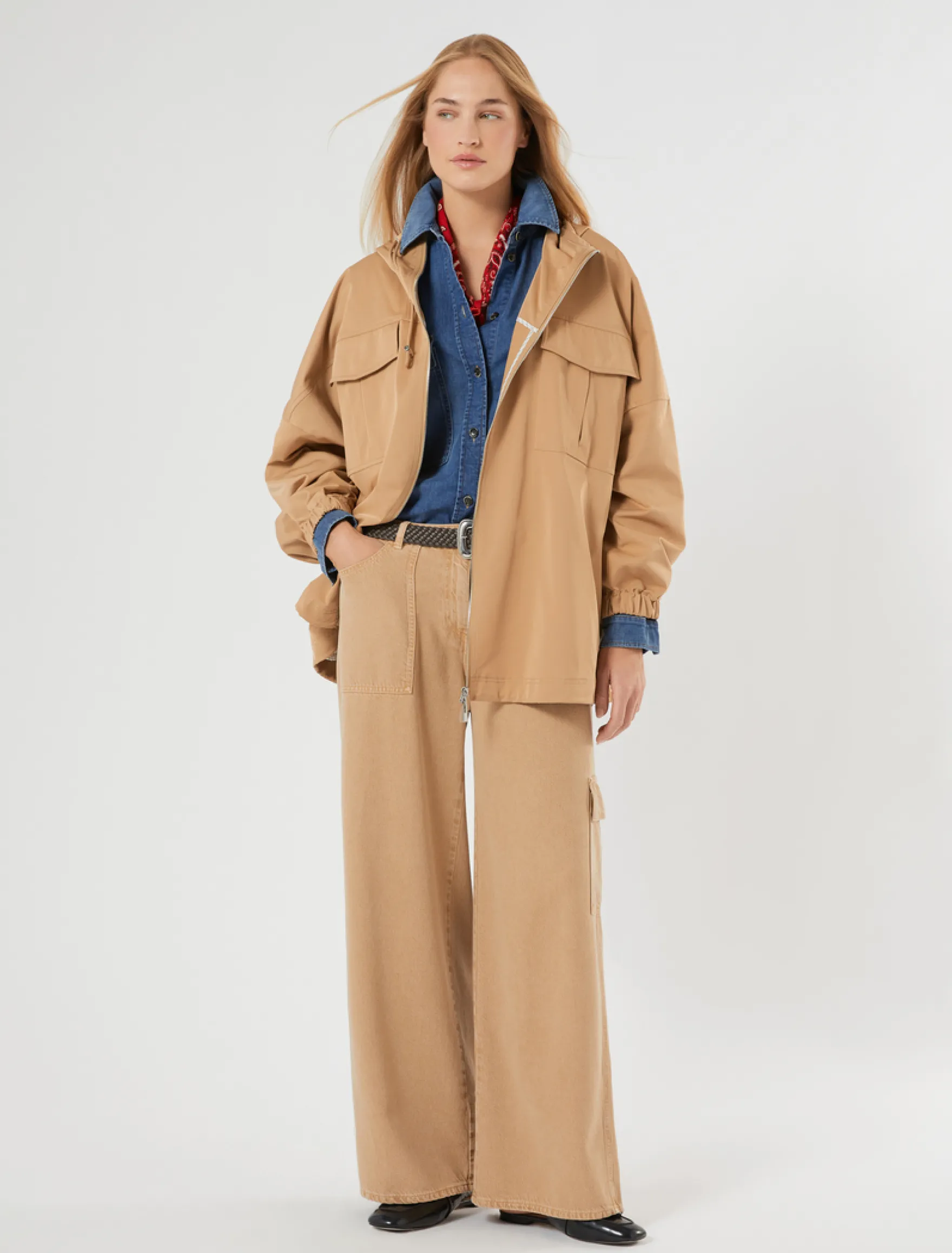 Pantaloni in tencel e cotone - BISCOTTO