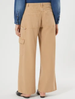 Pantaloni in tencel e cotone - BISCOTTO