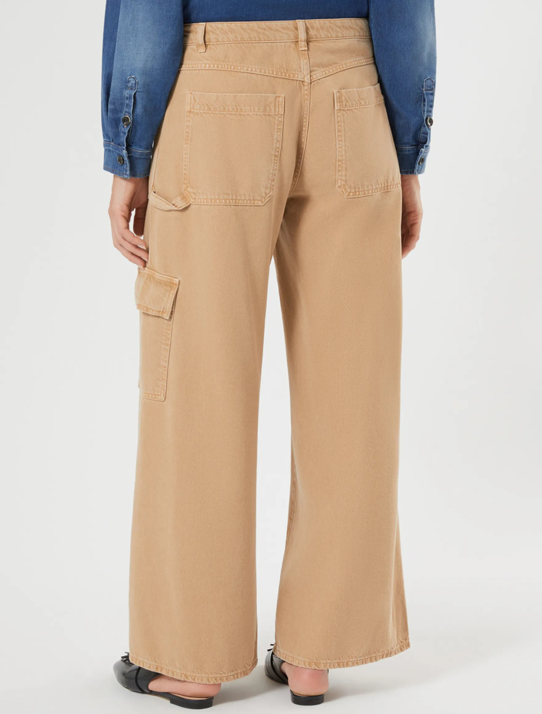 Pantaloni in tencel e cotone - BISCOTTO