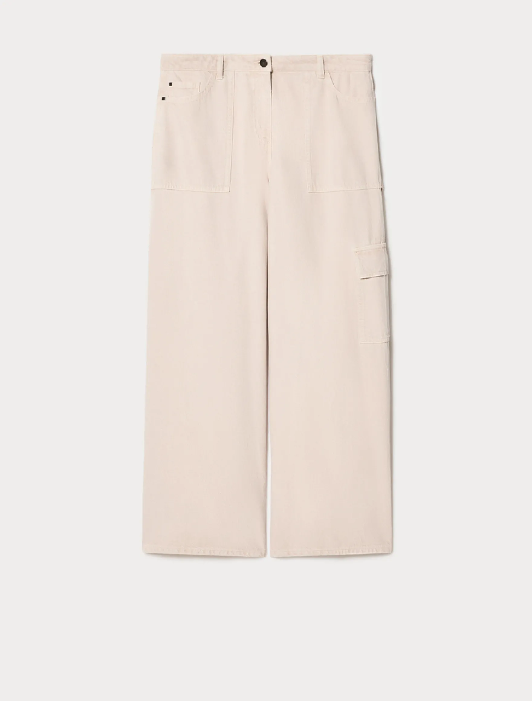 Pantaloni in tencel e cotone - ROSA ANTICO