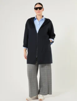 Pantaloni in twill di pura lana - GRIGIO MEDIO