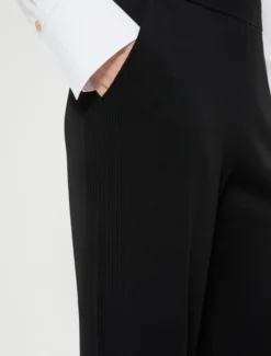 Pantaloni in viscosa - NERO