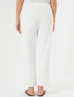 Pantaloni in viscosa stretch - BIANCO