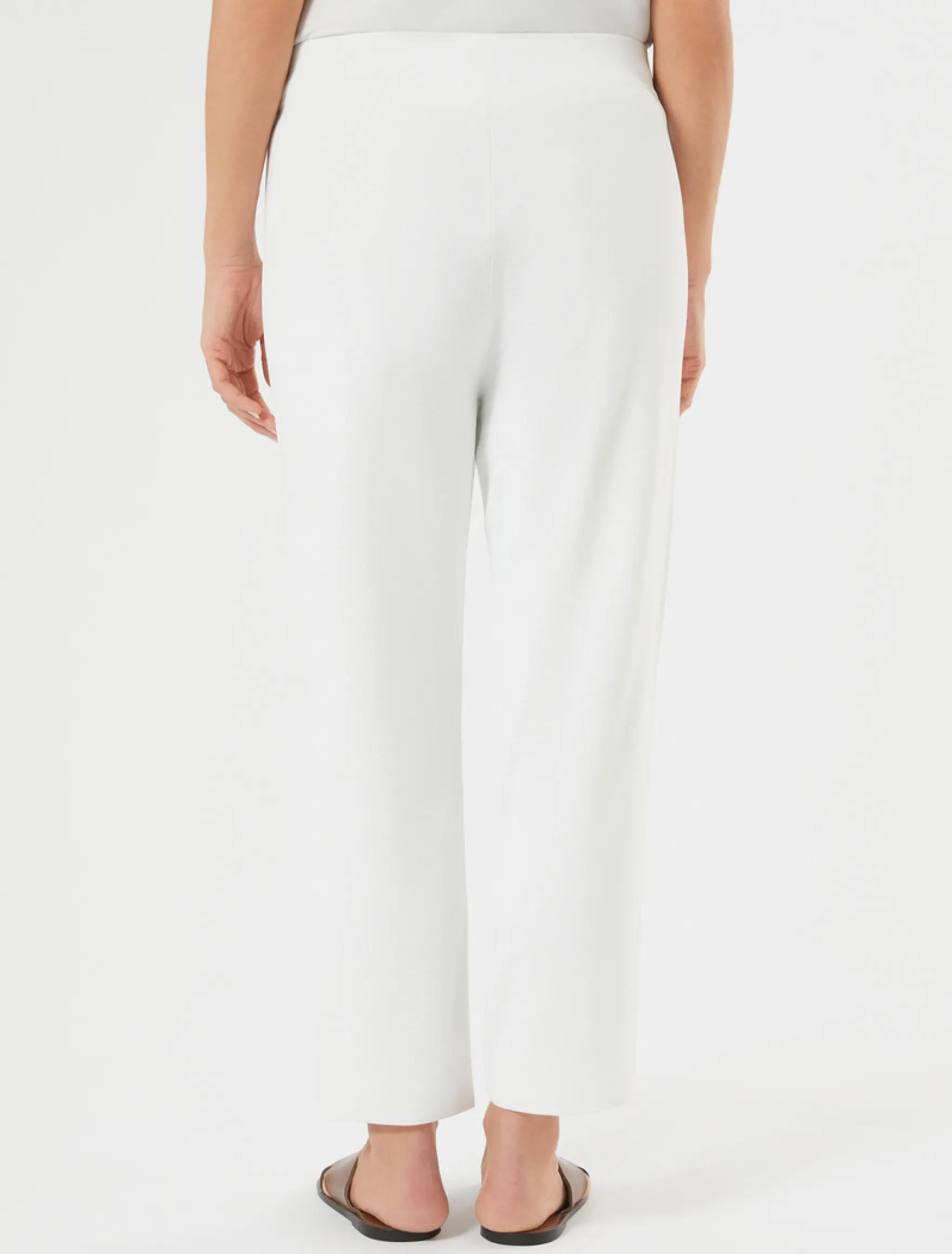 Pantaloni in viscosa stretch - BIANCO
