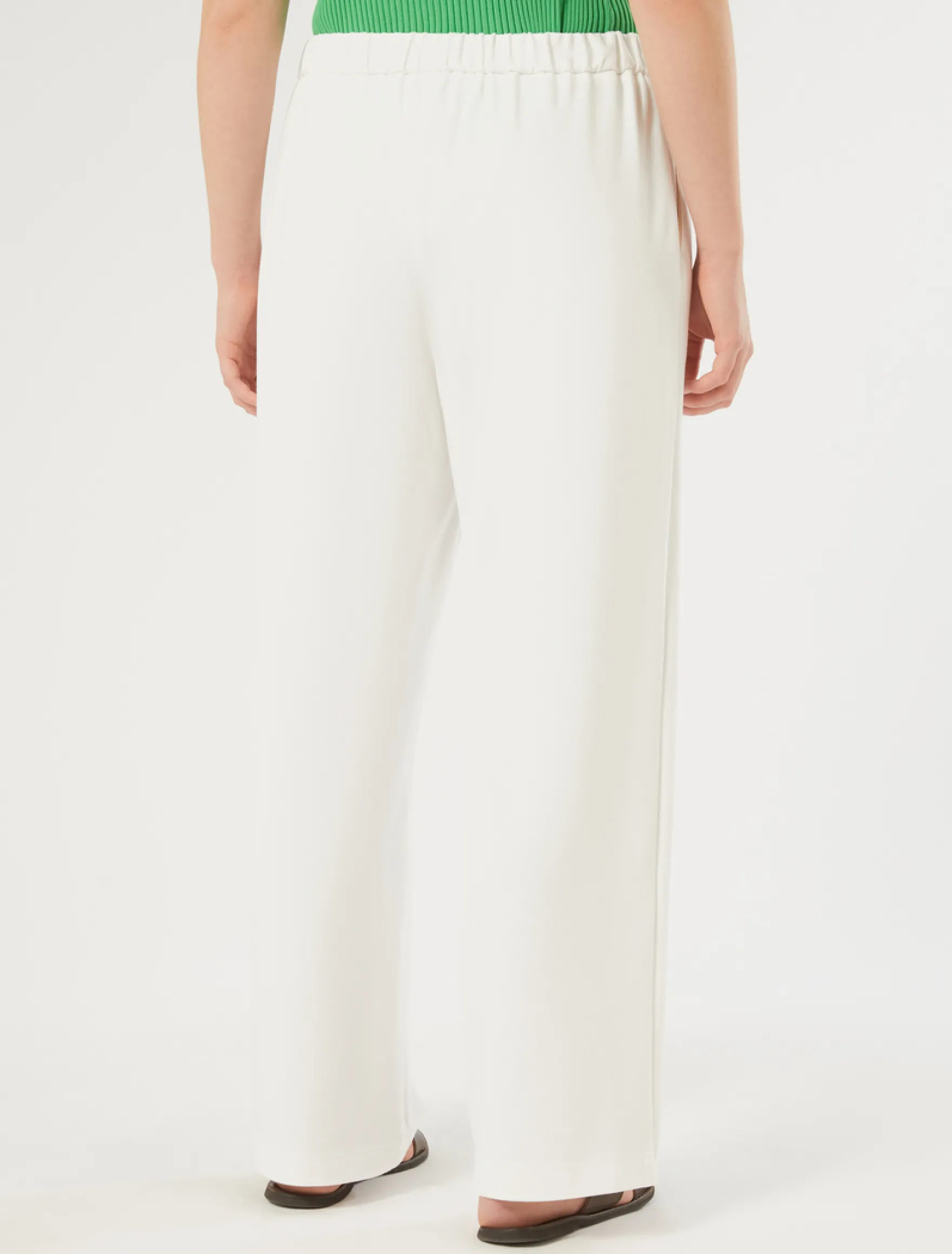 Pantaloni jogging in jersey - BIANCO