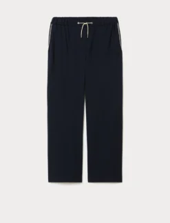 Pantaloni jogging in jersey - BLU NOTTE