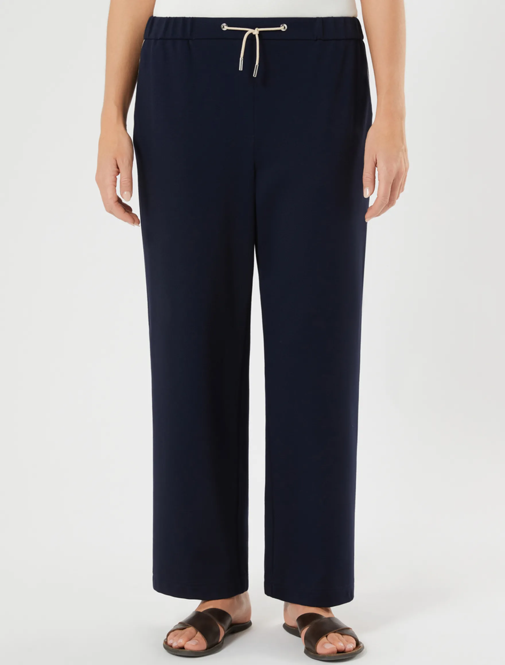 Pantaloni jogging in jersey - BLU NOTTE
